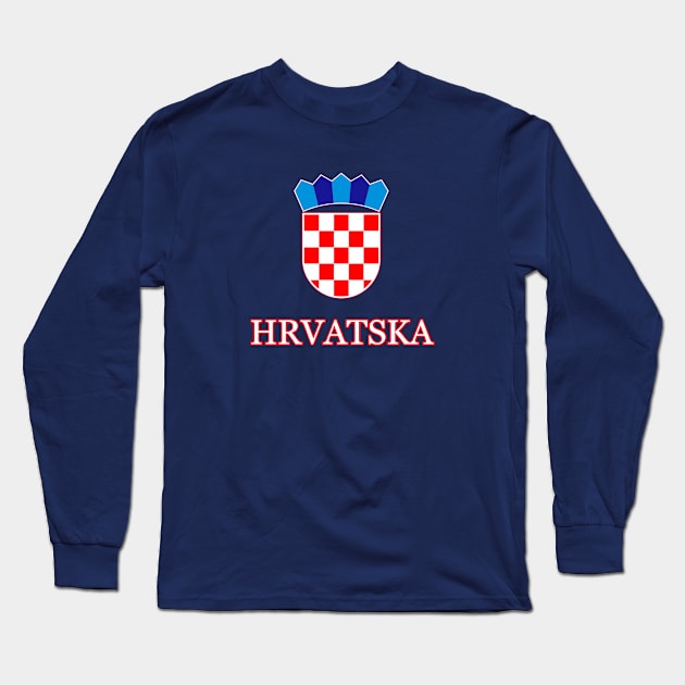 Hrvatska Long Sleeve T-Shirt by VRedBaller